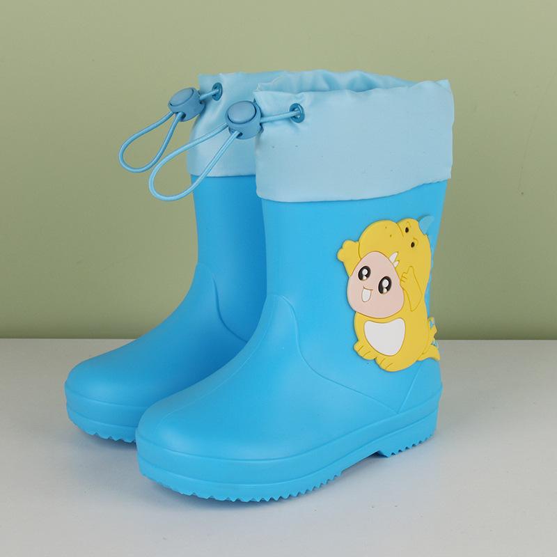 Girls' And Boys' Zippered Rain Boots For Summer Children - Waterproof PVC Anti-Slip Soles Rain Boots