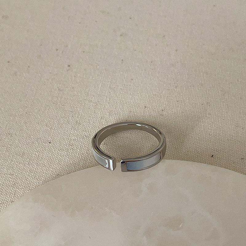 Light Luxury Simple Pearl Bow Open Ring Collection Female Personality Unique Exquisite Fashion Versatile Ring Ring