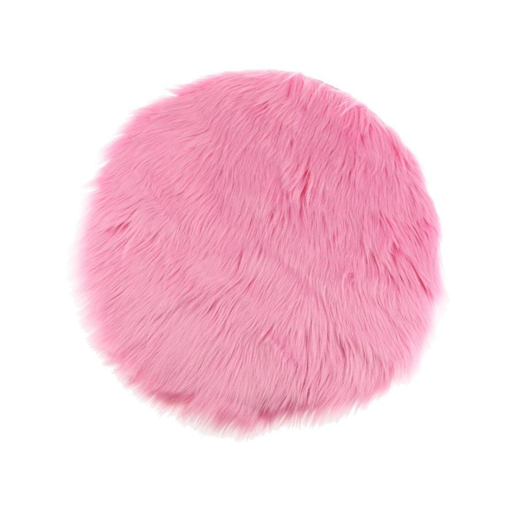 Artificial Sheepskin Mat Soft and Cozy Faux Fur Seat Cushion Pad