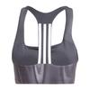 Adidas Powerimpact Training Medium Support Three Stripes Sports Bra Women Underwear Honor-Grey IW9961