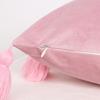 Bohemian Elegance Velvets Cushions Cover with Soft Tassels for Sofa and Bedroom Enhancement