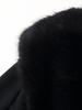 European and American style, new women's clothing, versatile, lapel breasted woolen wool collar long coat