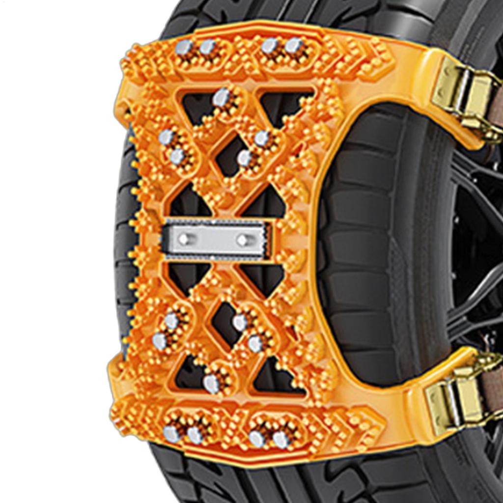 Car Snow Chains Anti Snow Auto Tire Chains Heavy Duty Traction Tire Chains Traction Mud Chains For Emergency Snow ICE Mud