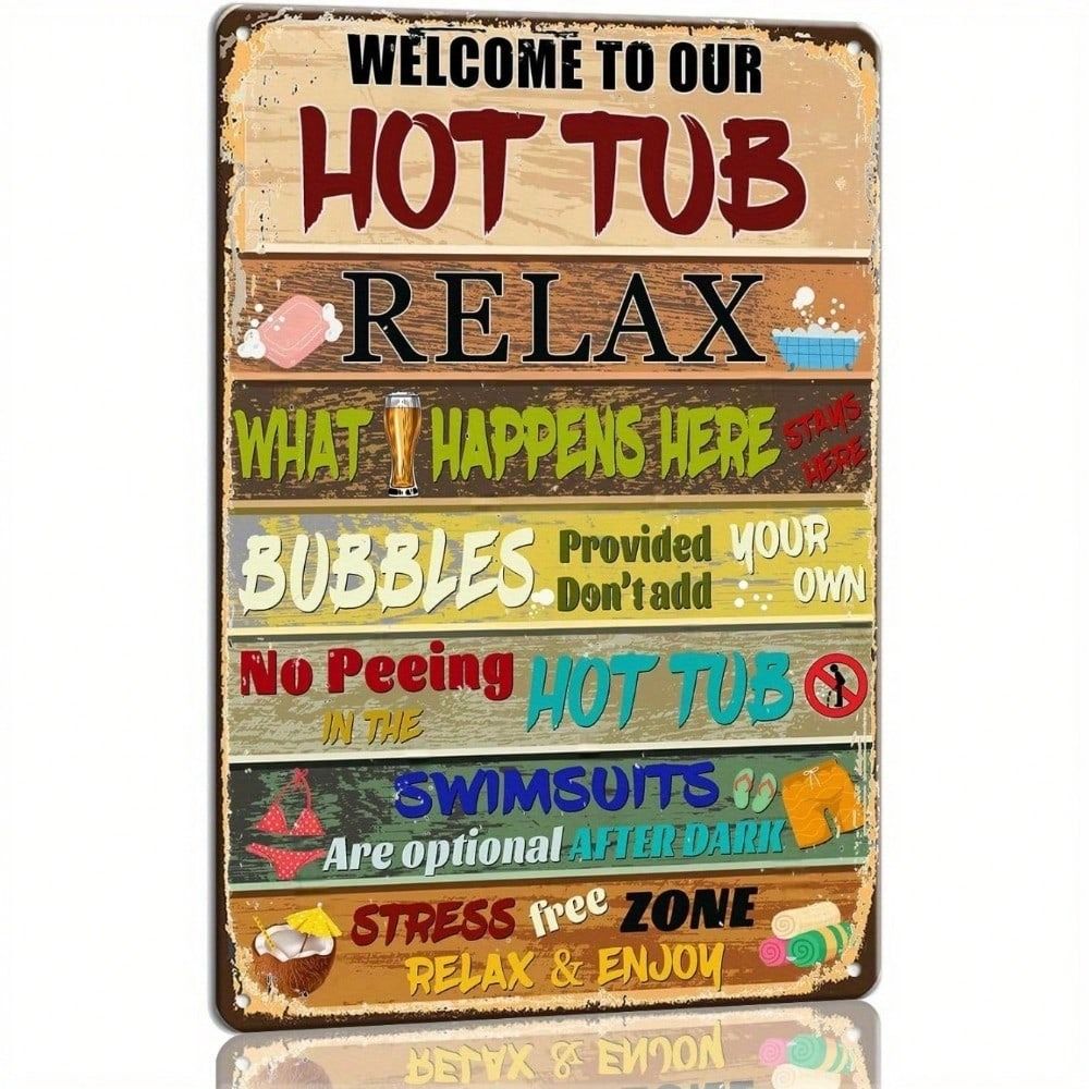 Tin Sign Art Metal Wall Decor 20x30cm Retro Vintage Painting