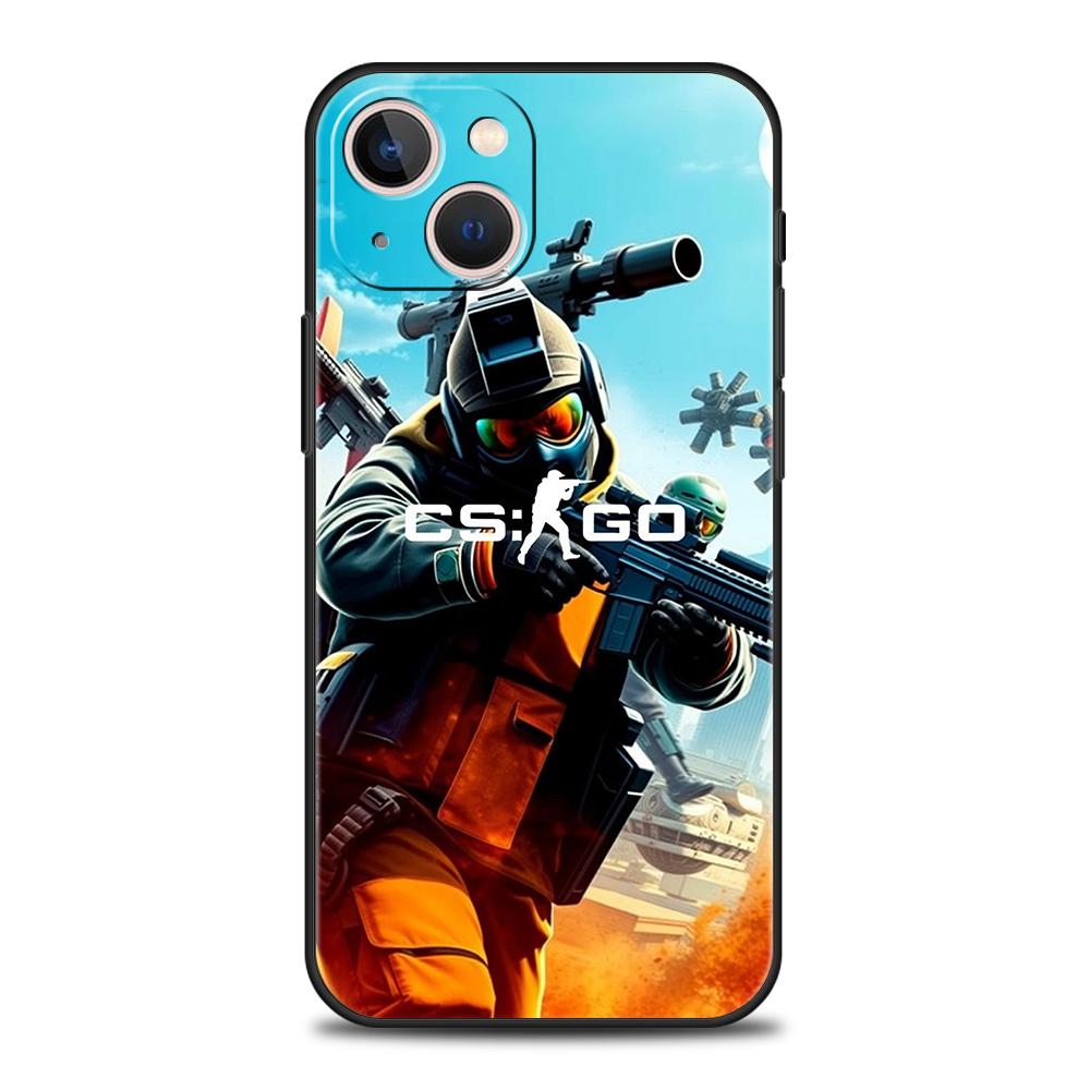 Counter Strike CS GO Hot Game Phone Case for iPhone 16 15 14 13 12 Pro Max 11 Pro Max 7 8 Plus XS XR Shockproof Silicone Shell