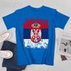 Unisex Unisex Vintage SERBIA Flag Serbian Tshirt Tees Oneck T Shirts WoUnisex Boys 100 Cotton TShirt