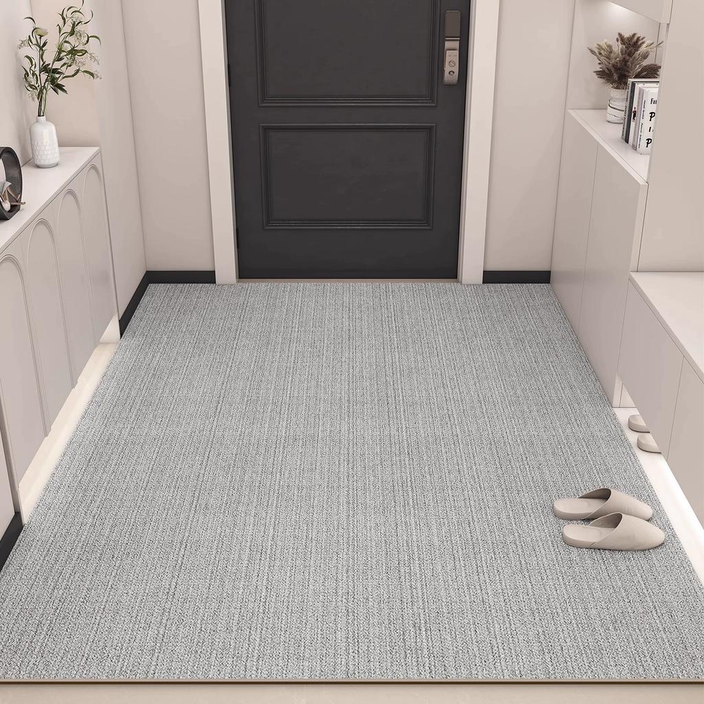 Door Floor Mat, High-End Door Floor Mat, Dirt-Resistant Pvc Leather, Leave-In Washable, Erasable, Cutting, Non-Slip Door Carpet
