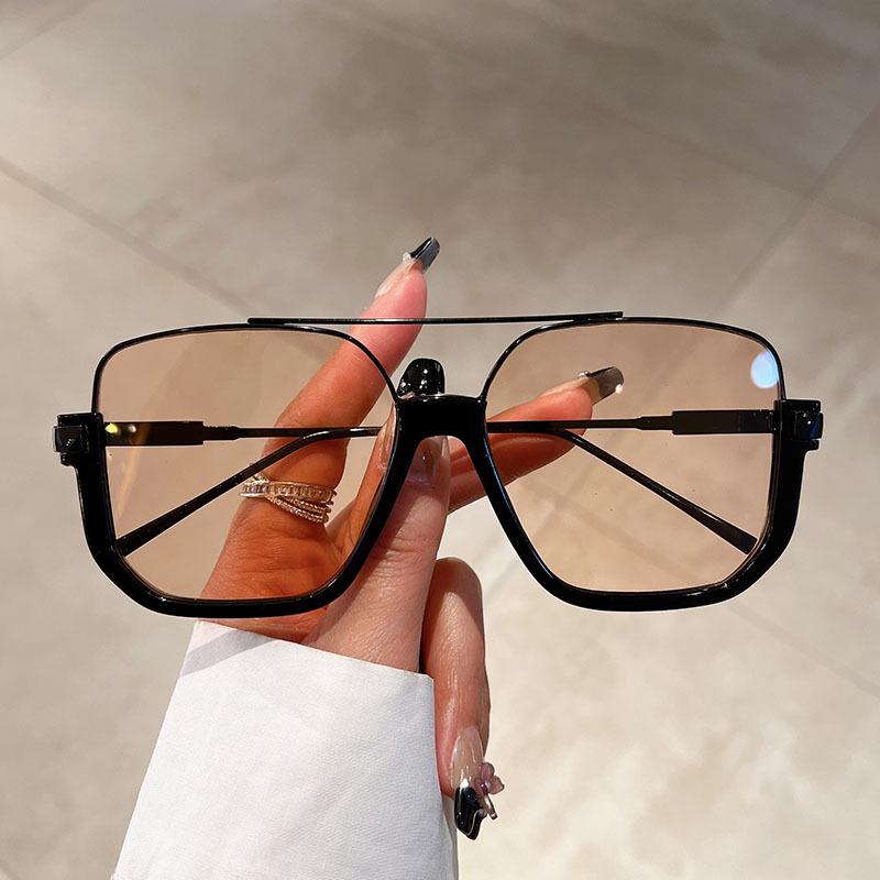 TY822 Korean Style Anti-Glare Half-Frame Sunglasses for Trendy Street Style Look