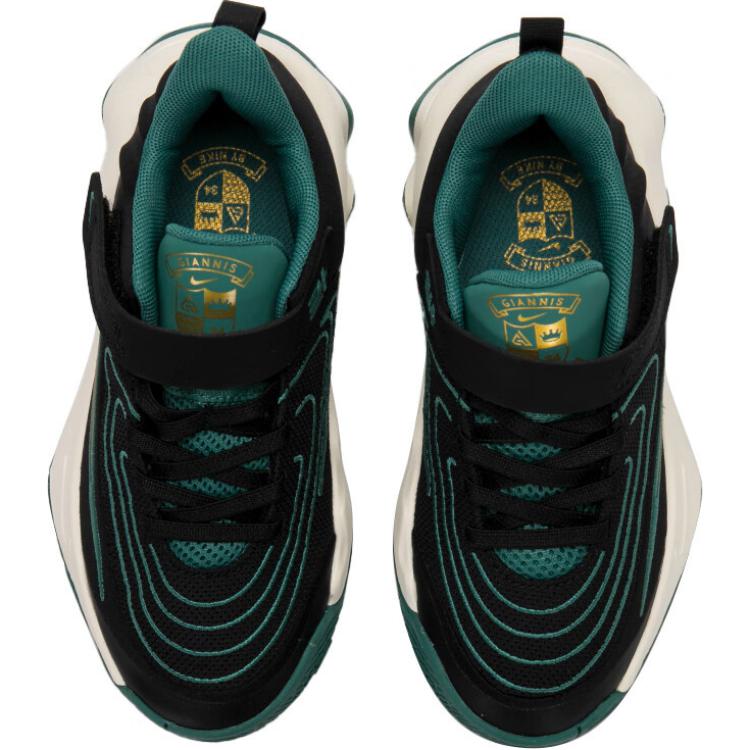 Nike Giannis Immortality 4 PS Bicoastal Kids Sneakers Black Pale-Ivory Metallic-Gold HV9128-001