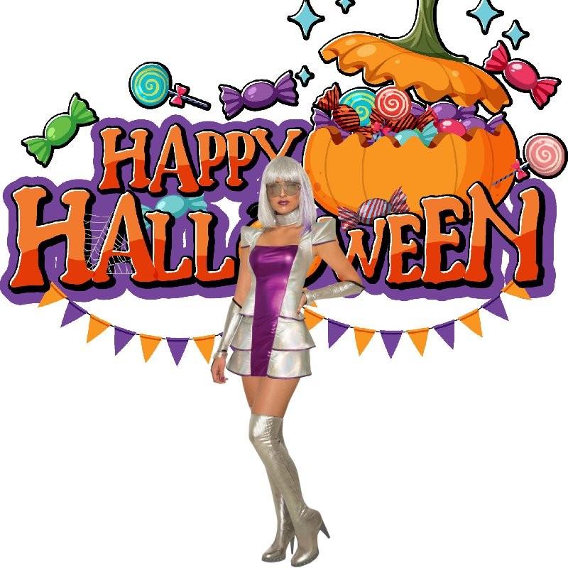 Elegant Women's Alien Astronaut Costume For Halloween Cosplay And Stage Performance M-xl Sizes