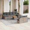 VidaXL Garden Lounge Set with Cushions 10 Pcs, Patio Sofas, Patio Furniture Set, Outdoor Furniture, Grey 3224779