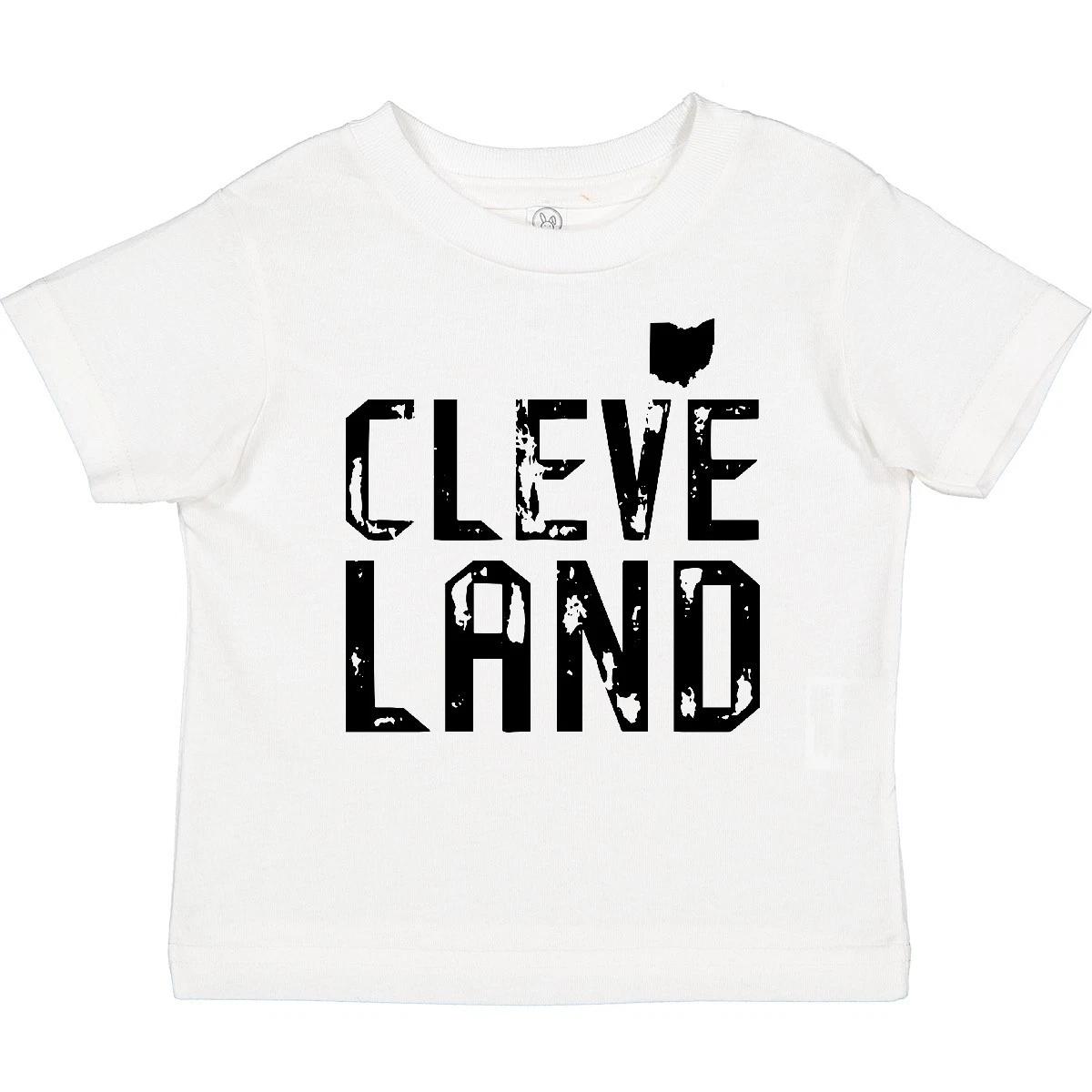 Inktastic Cleveland, Ohio Distressed Font Baby T-Shirt State Home Northeast City 120