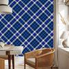 Blue Checkered Wallpaper, Blue, Navy Blue, and Light Gray, 50x1000
