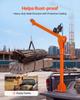 VEVOR Electric Truck Crane, 499 kg Pickup Truck Crane with 12V Electric Winch, 360 degrees Rotating Telescopic Boom, Premium Galvanized Steel