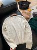 Women's Round Neck Wool Knit Sweater with Little Horse Embroidery - American Style RL2025 for Autumn and Winter