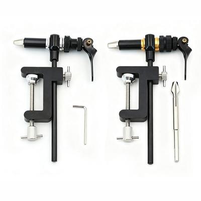1PC 360° Rotary Fly Tying Vise with Spare Jaws, C-Clamp Base Portable Fly Hook Binding Tool for Flies - Type A & Type B