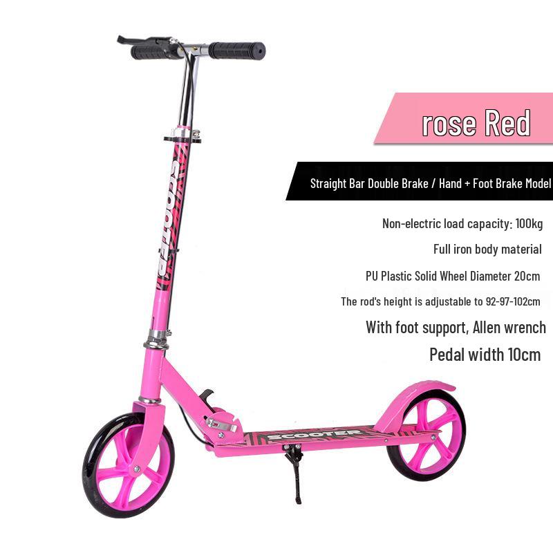 Faltbarer City-Roller: Großes Rad für Teenager & Erwachsene