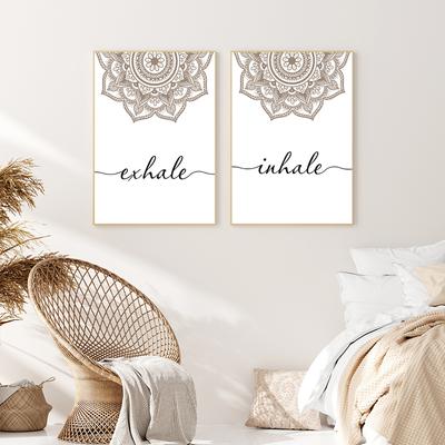 Islamitische Eid Mubarak Decor Canvas Poster Datura Bloem Schilderij Moslim Ramadan Decoratie Muurkunst Afbeelding Woonkamer Huisdecoratie