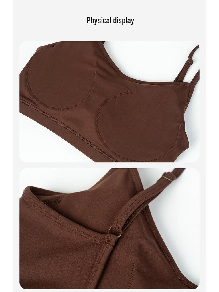 Seamless Casual Sports Bra for Women: Beautiful Back, Nude Feel, Adjustable Yoga Tank