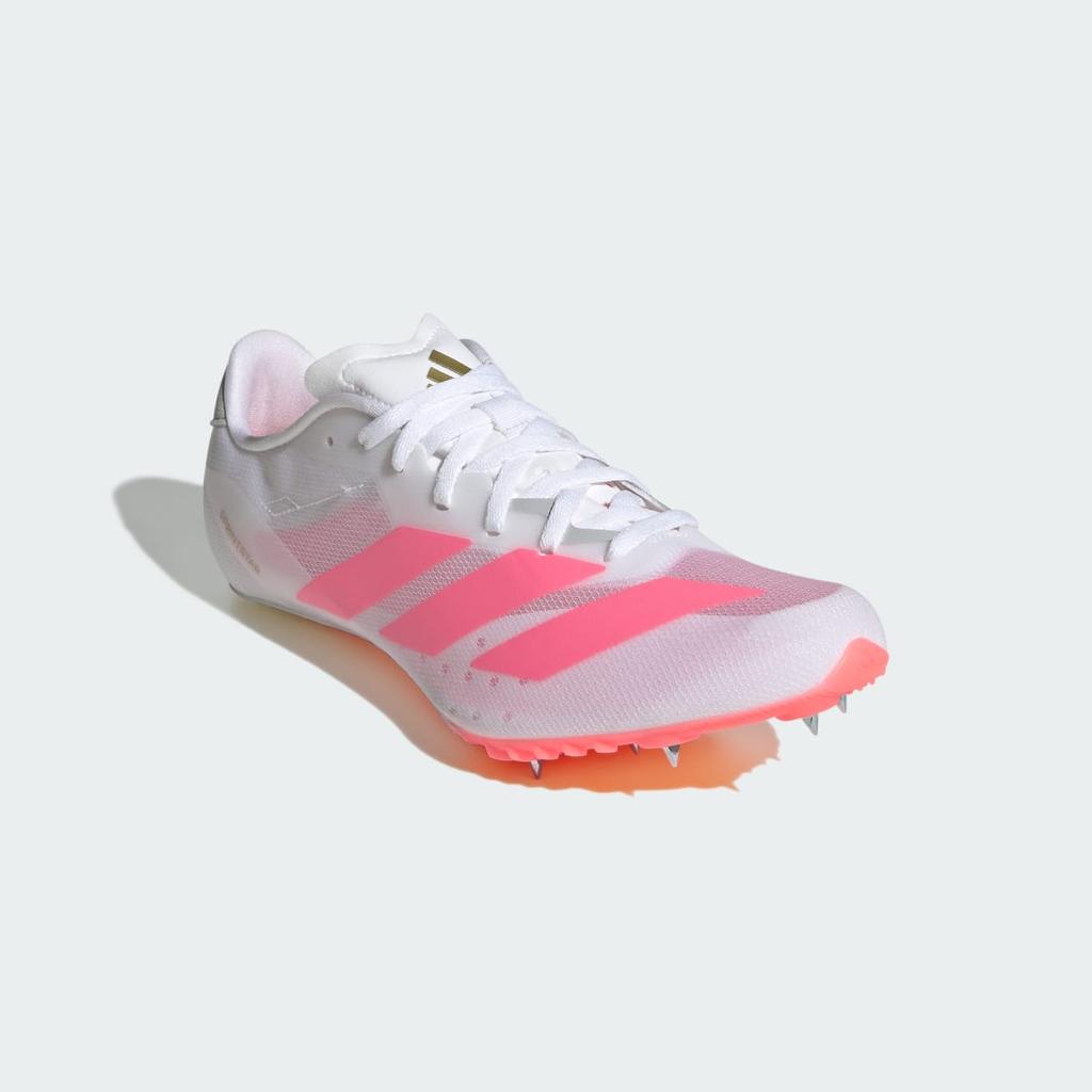 adidas ADIZERO SPRINTSTAR KI8378 Unisex Performance Sports Shoes Cloud White / Solar Turbo / Gold Metallic