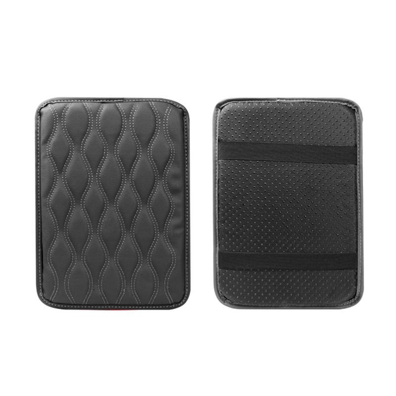Car Armrest Box Pad Leather Waterproof Center Console Arm Rest Cushion Pads  Cover For SUV/Truck/Vehicle Car Accessories