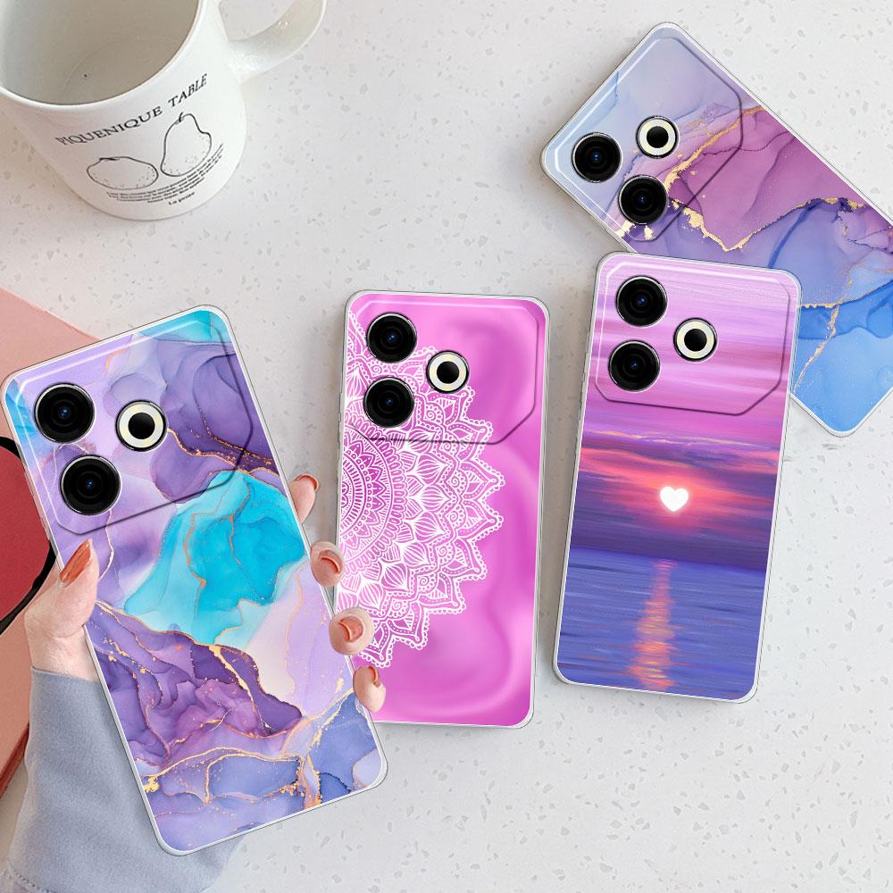 For Tecno Pova 6 Neo Case For Tecno Pova 6 Neo Cover Shockproof Clear Soft Silicone Phone Case for Tecno Pova6 Neo Fashion Funda