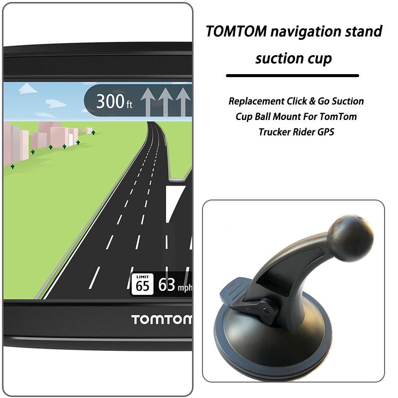 1Pc GPS Bracket For TomTom Go Professional 620 Trucker 500 Rider Navigation Stand Replacement Click Suction Cup Ball Mount