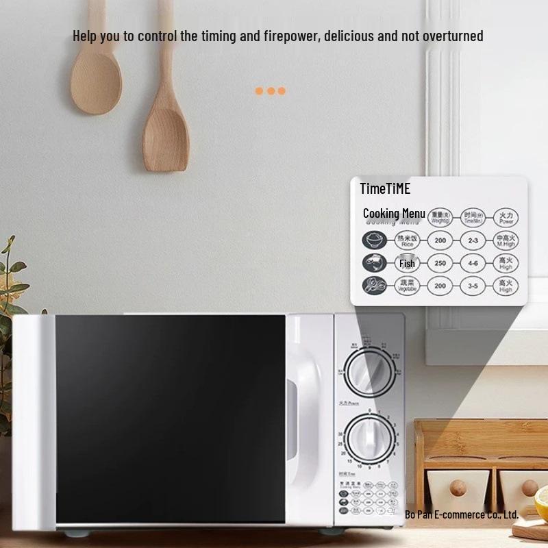 High Power Quick-Heat Microwave Oven 7020-4 with Mechanical Knob and Turntable