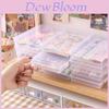 Transparent Mini Storage Box For Desktop Organization With Labeling Labels