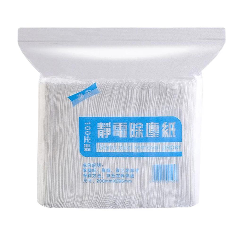 Maintain a Clean and Healthy Living Environment 100pcs Disposable Electrostatic Dust Removal Mop Paper Home Cleaning Cloth