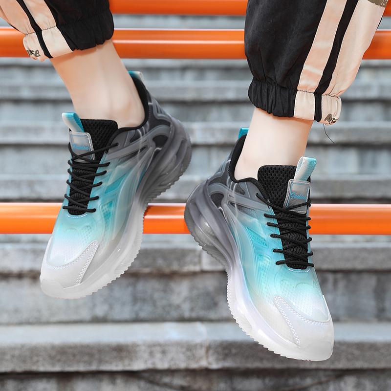 Menns høydeøkning Street Style Sport Basketball Sko Tykksåle Joggesko Stor størrelse for studenter