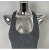 Korean Dongdaemun Slimming Waist-Cinching Sleeveless Knit Dress for Women