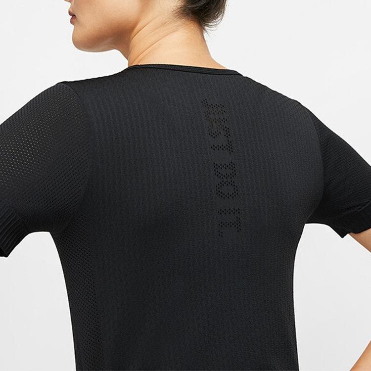 Nike Infinite Running Fitness Short Sleeve T-Shirt Women Tops Black BV3914-010