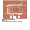 Gingerbread House Christmas Tablecloth Reusable Washable Gingerbread Playhouse Table Cover with Playful Cut-Out Windows for Dining Room Kitchen Party