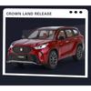 1/24 Toyota Crown KLUGER SUV Alloy Car Model Diecast Metal Toy Off-road Vehicles High Simulation Sound and Light Collectibles Kids Gift