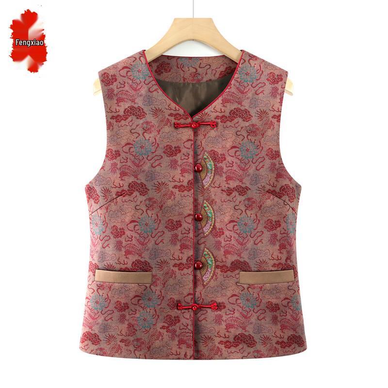 Blumenweste für ältere Damen in Übergröße