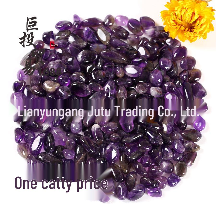 

Rounded Deep Purple Amethyst Stone Mural Decoration for Bonsai, Fish Tank, and Aroma Diffuser