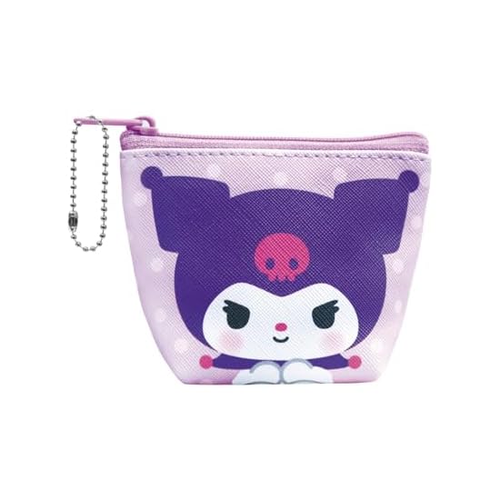 J's Planning Sanrio Mini Pouch Kuromi Face Approx. 10.5×8.5×4.5cm SNP073