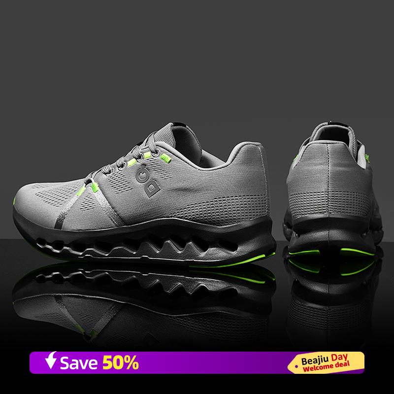 

Мужские спортивные кроссовки для бега с пряжкой Turn Buckle, дышащие, легкие, женские, удобные, спортивные, нескользящие, с углеродной пластиной, кроссовки для марафона 46 серый