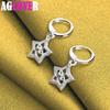 925 Sterling Silver Star Drop Earring Jewelry