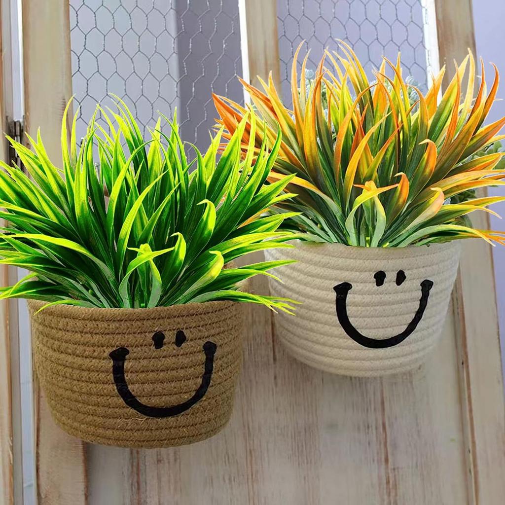 Einzelne simulierte grüne Pflanze Narzisse Hängende Orchidee Stielbündel, Künstliche Heim-Topfblumenarrangement-Ornament Gartenarbeit Dekoration