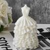 Bridal Wedding Dress Silicone Mold for Crafting Soap Evening Skirt Aromatherapys Candle Mould Home Decoration Tool