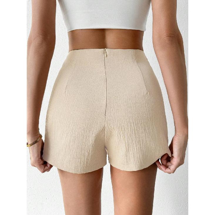 New Woven Fabric Design With A Sense Of Front Panel And Patchwork Design, Side Waist Straps, Hip Hugging Skirt Pants