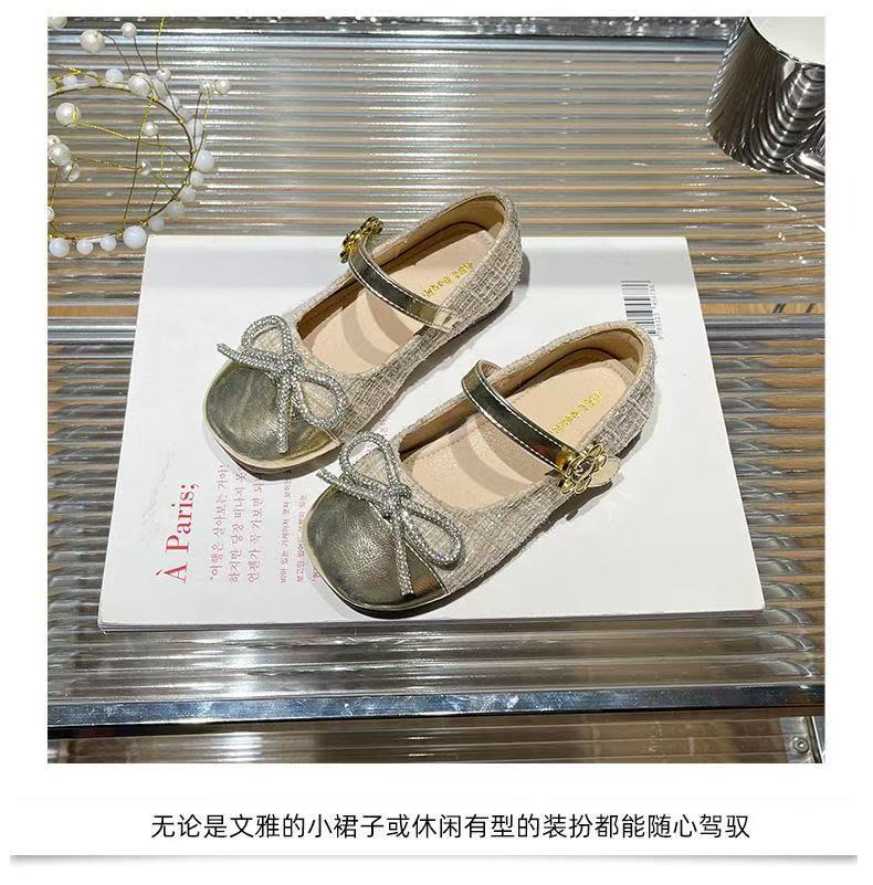 

Кожаная обувь для девочек 2025 осень новая туфли-принцессы с бантом для маленькой девочки детская обувь в иностранном стиле Мэри Джейн одноклассница 36 абрикосовый