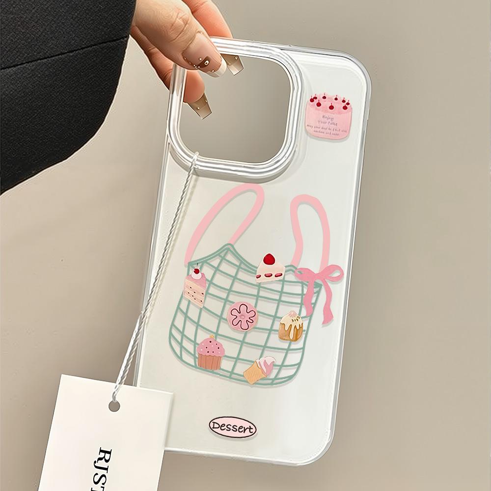 Painted Phone Case for iPhone 12 13 15 16 iPhone 16 12 13 14 15 Pro 14 15 16 Pro Max Coverage Shockproof Anti-Fingerprint Fresh Style Protective Case