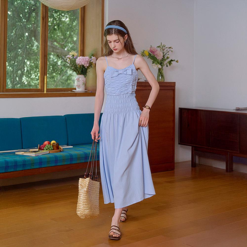 Simpeulleteulo Sr_Strap Seaside Vacation A-Line Dress