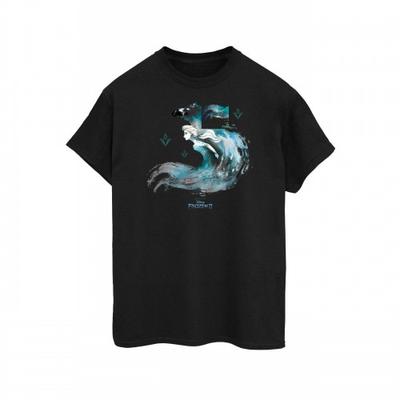 Womens/Ladies Frozen 2 Elsa With Nokk The Water Spirit Cotton Boyfriend T-Shirt