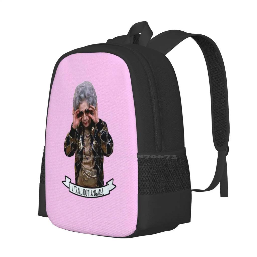Grandma Yetta Fashion Pattern Design Travel Laptop School Backpack Bag Grandma Yetta Quotes What In Language Fine Fran The Nanny