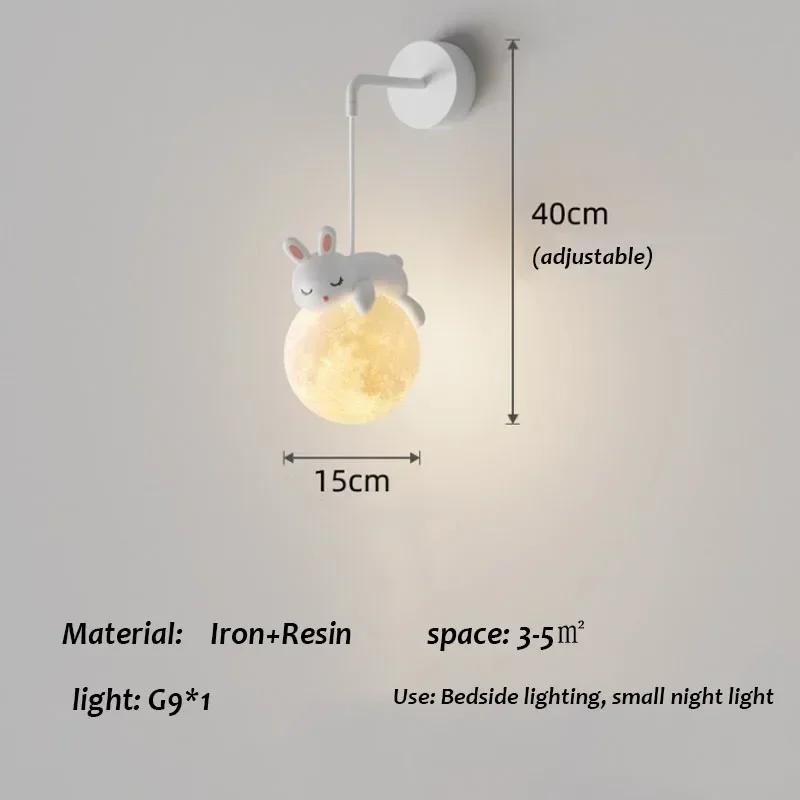 Little Bear Children's Room Pendant Lights LED Minimalist Chandelier Nordic Home Decoration Bedroom Bedside Hanging Lamp Fixture