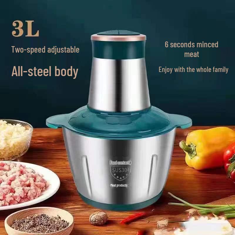 Large Capacity Stainless Steel Electric Meat Grinder & Food Processor
